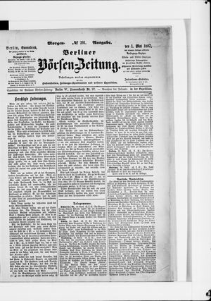 Berliner Börsen-Zeitung on May 1, 1897