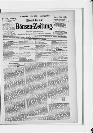 Berliner Börsen-Zeitung vom 04.05.1897