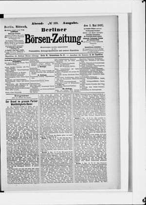 Berliner Börsen-Zeitung vom 05.05.1897