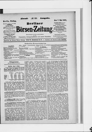 Berliner Börsen-Zeitung vom 07.05.1897