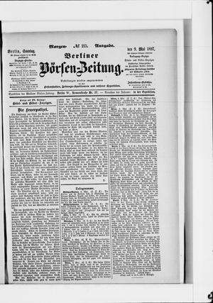 Berliner Börsen-Zeitung vom 09.05.1897