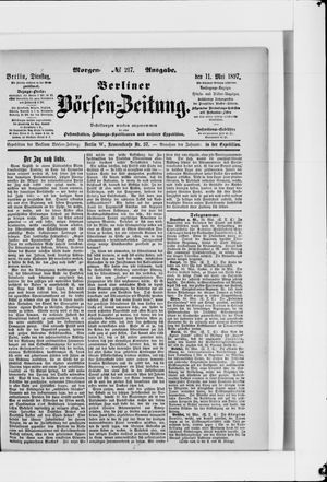 Berliner Börsen-Zeitung vom 11.05.1897