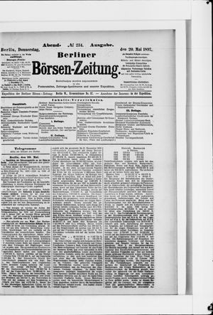 Berliner Börsen-Zeitung vom 20.05.1897