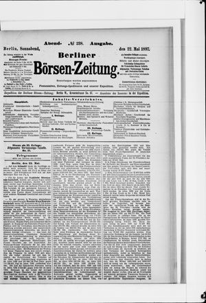 Berliner Börsen-Zeitung vom 22.05.1897