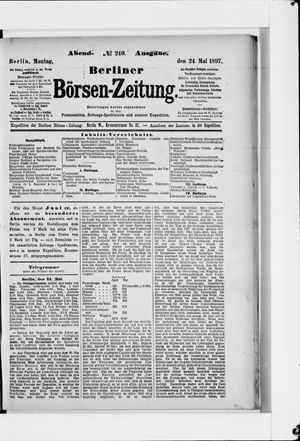 Berliner Börsen-Zeitung vom 24.05.1897