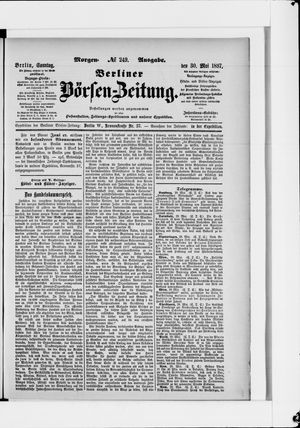 Berliner Börsen-Zeitung vom 30.05.1897