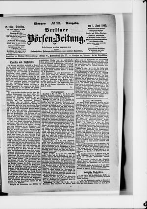 Berliner Börsen-Zeitung vom 01.06.1897