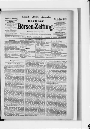 Berliner Börsen-Zeitung vom 04.06.1897