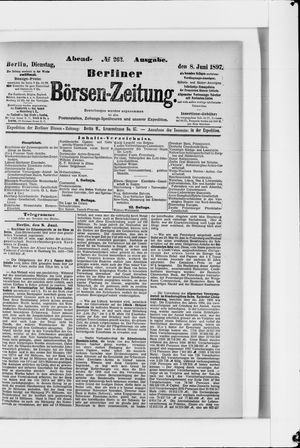 Berliner Börsen-Zeitung vom 08.06.1897