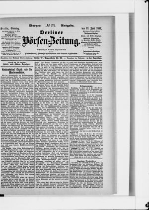 Berliner Börsen-Zeitung vom 13.06.1897