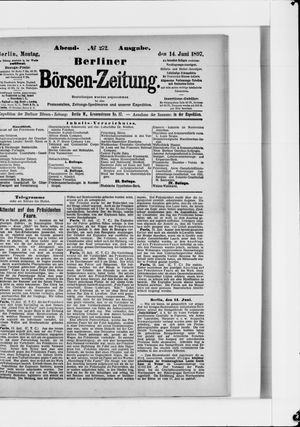Berliner Börsen-Zeitung vom 14.06.1897