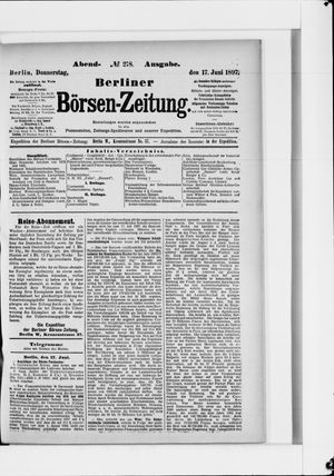 Berliner Börsen-Zeitung vom 17.06.1897