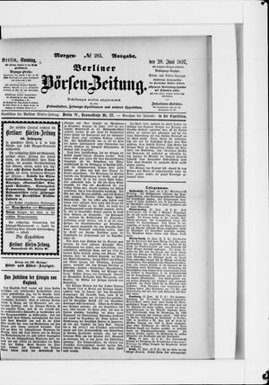 Berliner Börsen-Zeitung vom 20.06.1897