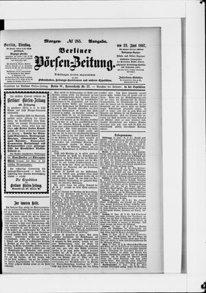 Berliner Börsen-Zeitung vom 22.06.1897