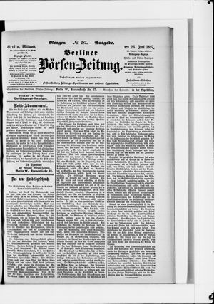 Berliner Börsen-Zeitung vom 23.06.1897