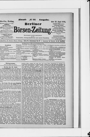 Berliner Börsen-Zeitung vom 25.06.1897