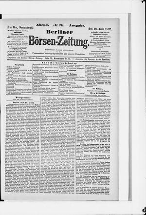 Berliner Börsen-Zeitung on Jun 26, 1897