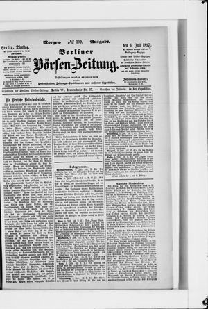 Berliner Börsen-Zeitung vom 06.07.1897