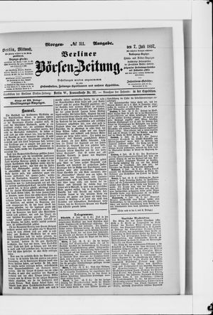 Berliner Börsen-Zeitung vom 07.07.1897
