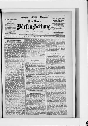 Berliner Börsen-Zeitung vom 08.07.1897