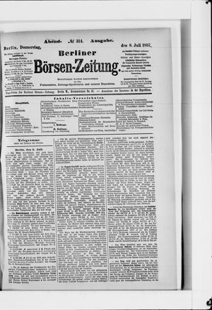 Berliner Börsen-Zeitung vom 08.07.1897