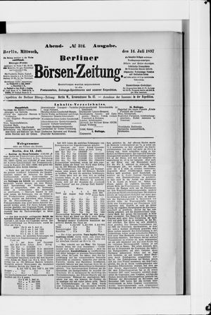 Berliner Börsen-Zeitung vom 14.07.1897