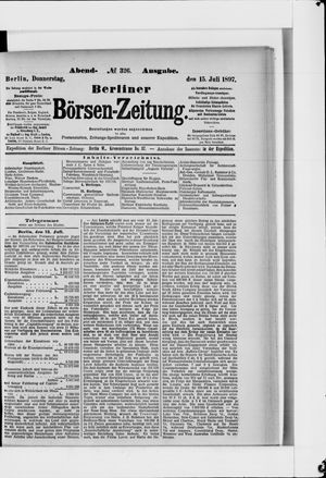 Berliner Börsen-Zeitung vom 15.07.1897