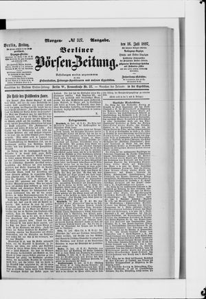 Berliner Börsen-Zeitung on Jul 16, 1897