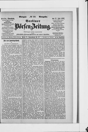 Berliner Börsen-Zeitung on Jul 17, 1897