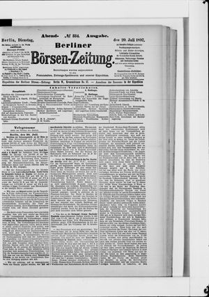 Berliner Börsen-Zeitung on Jul 20, 1897