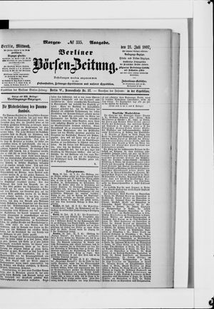 Berliner Börsen-Zeitung vom 21.07.1897