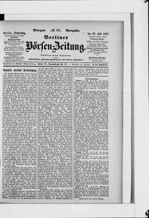 Berliner Börsen-Zeitung vom 22.07.1897