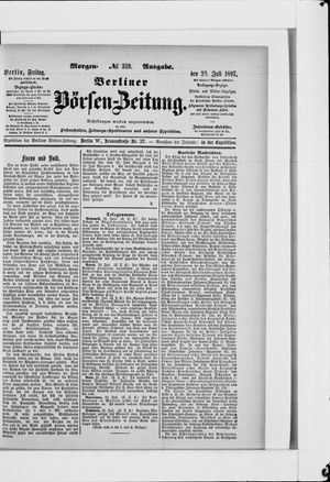 Berliner Börsen-Zeitung vom 23.07.1897