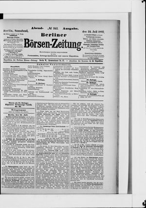 Berliner Börsen-Zeitung vom 24.07.1897
