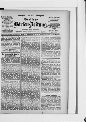 Berliner Börsen-Zeitung vom 25.07.1897
