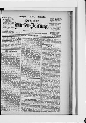 Berliner Börsen-Zeitung on Jul 30, 1897