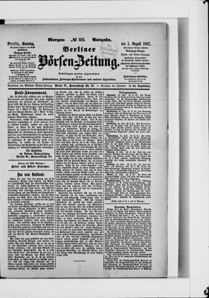 Berliner Börsen-Zeitung on Aug 1, 1897