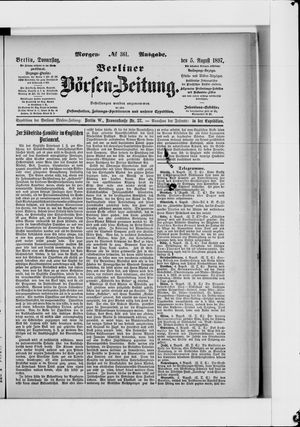 Berliner Börsen-Zeitung vom 05.08.1897