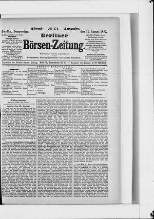 Berliner Börsen-Zeitung vom 12.08.1897