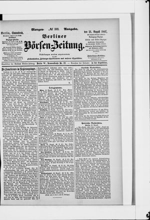 Berliner Börsen-Zeitung vom 21.08.1897