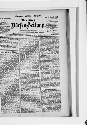 Berliner Börsen-Zeitung vom 28.08.1897