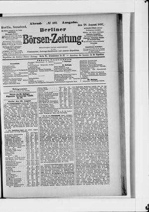 Berliner Börsen-Zeitung vom 28.08.1897