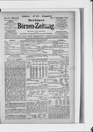 Berliner Börsen-Zeitung vom 01.09.1897