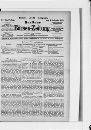 Berliner Börsen-Zeitung vom 03.09.1897