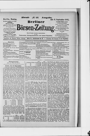 Berliner Börsen-Zeitung vom 06.09.1897