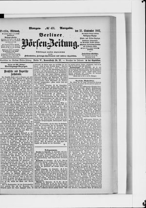 Berliner Börsen-Zeitung vom 15.09.1897