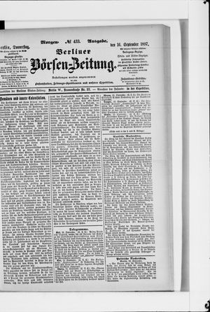 Berliner Börsen-Zeitung vom 16.09.1897