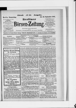Berliner Börsen-Zeitung vom 16.09.1897