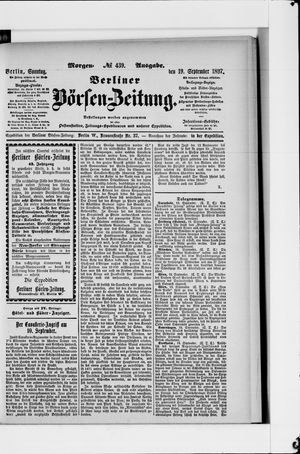 Berliner Börsen-Zeitung vom 19.09.1897