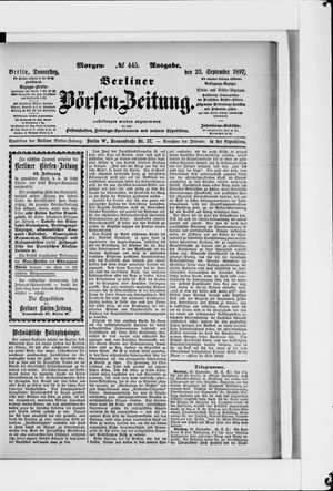 Berliner Börsen-Zeitung vom 23.09.1897